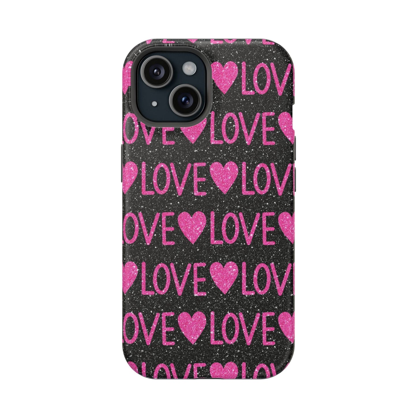 Pink Glitter Love MagSafe Case - BOGO Cases