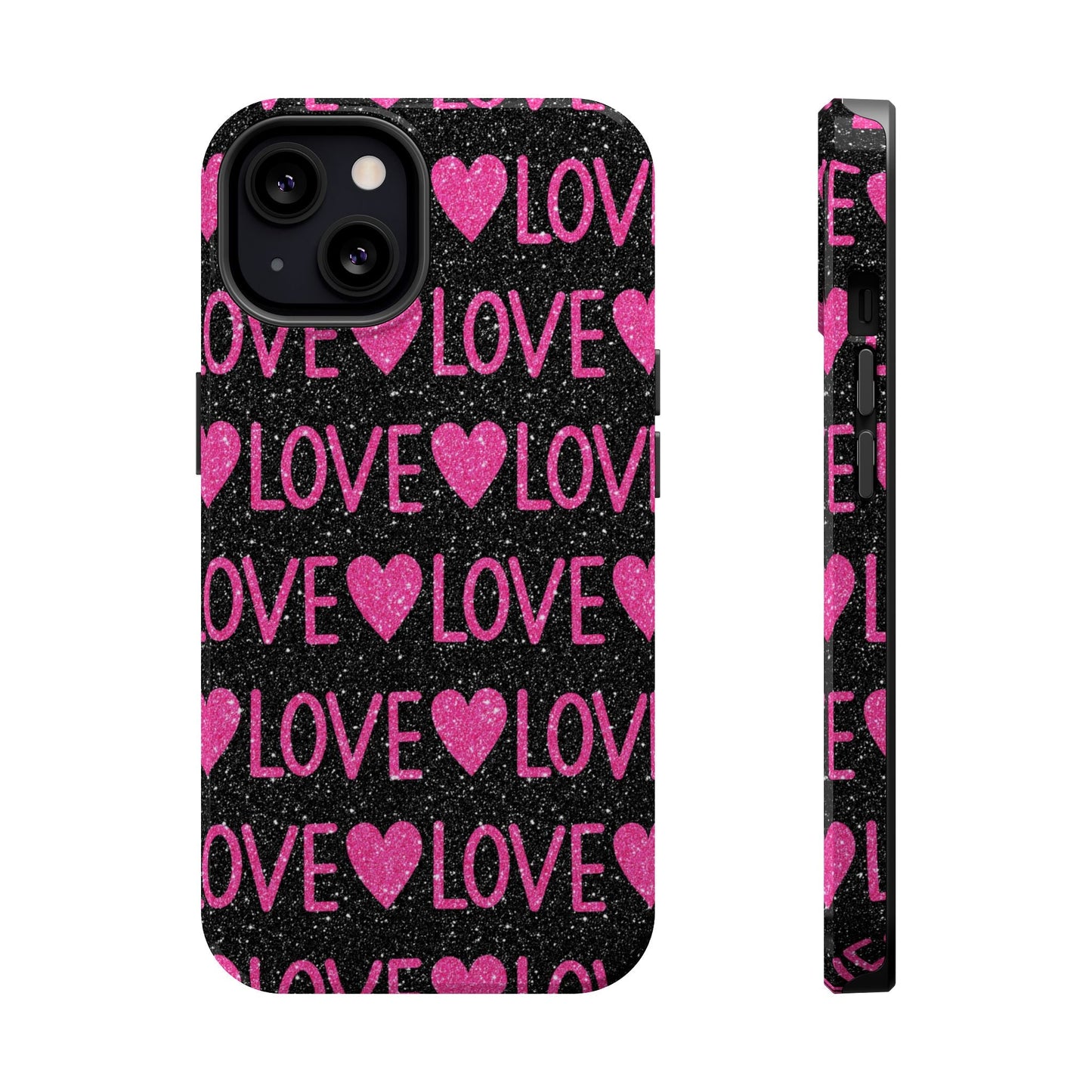 Pink Glitter Love MagSafe Case - BOGO Cases