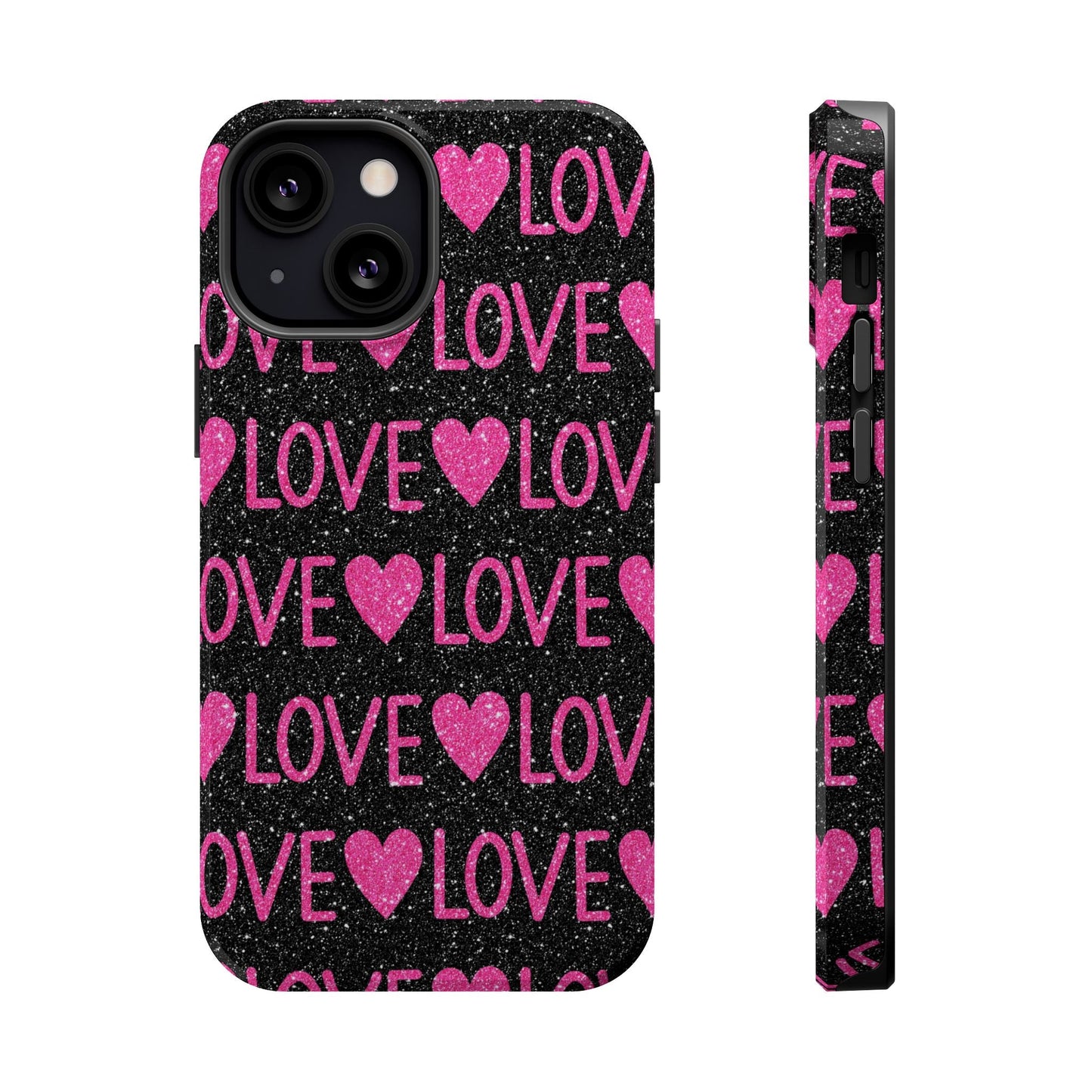 Pink Glitter Love MagSafe Case - BOGO Cases