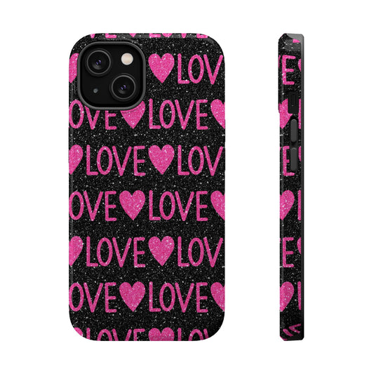 Pink Glitter Love MagSafe Case - BOGO Cases