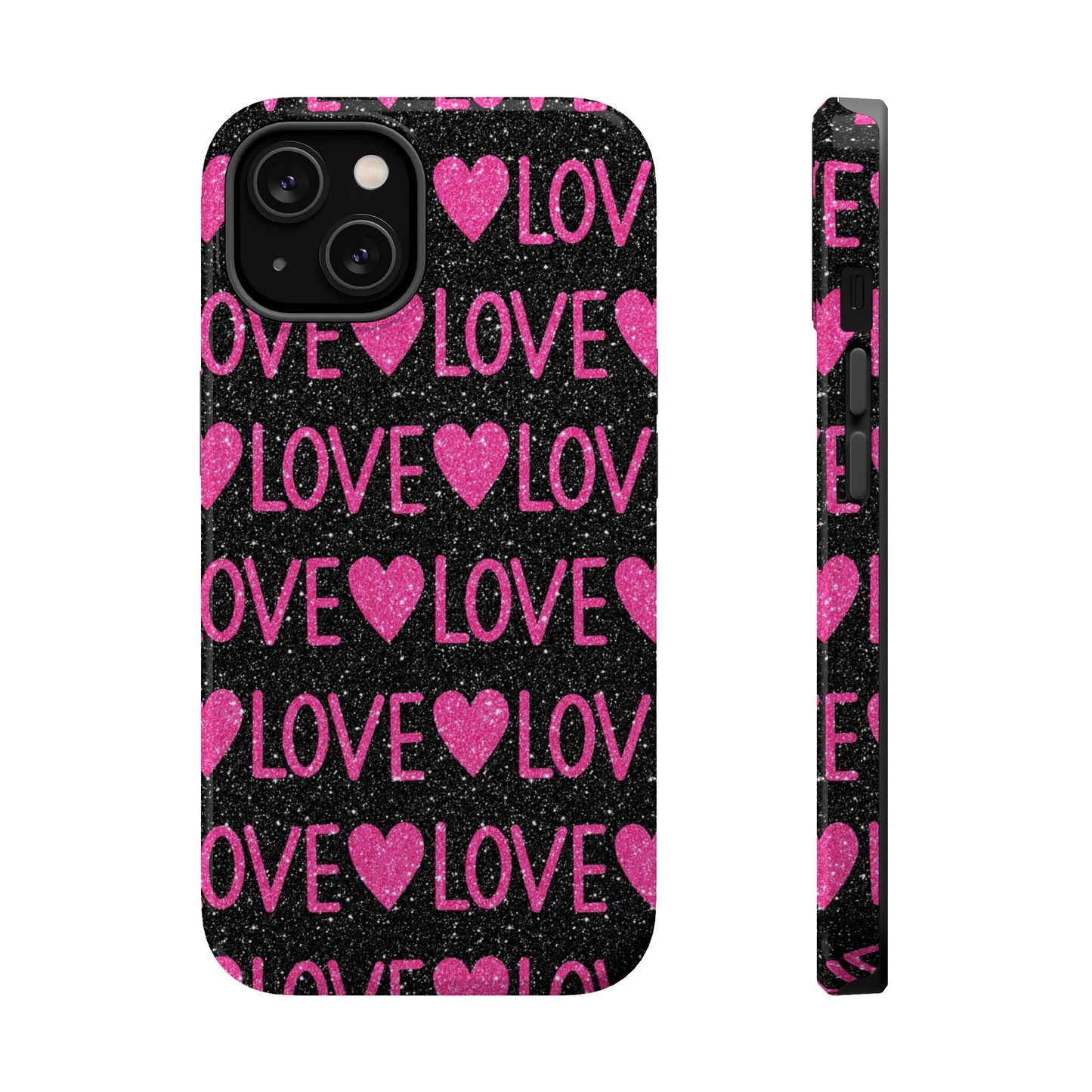 Pink Glitter Love MagSafe Case - BOGO Cases