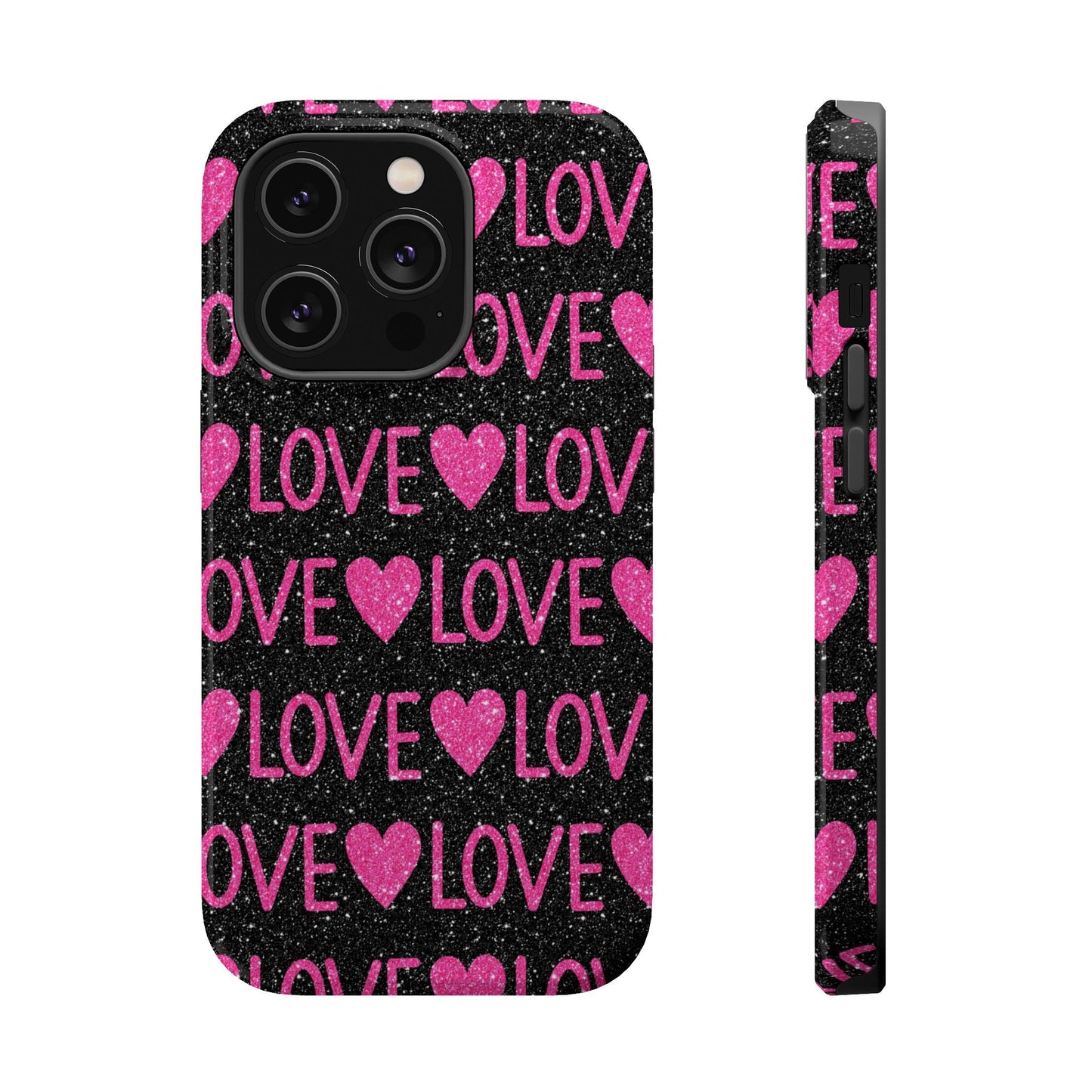 Pink Glitter Love MagSafe Case - BOGO Cases
