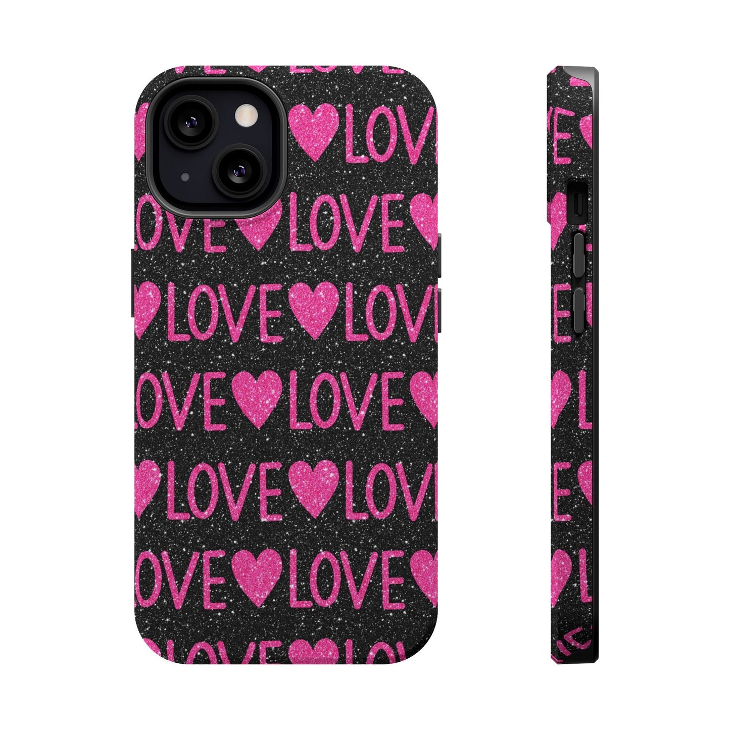 Pink Glitter Love MagSafe Case - BOGO Cases
