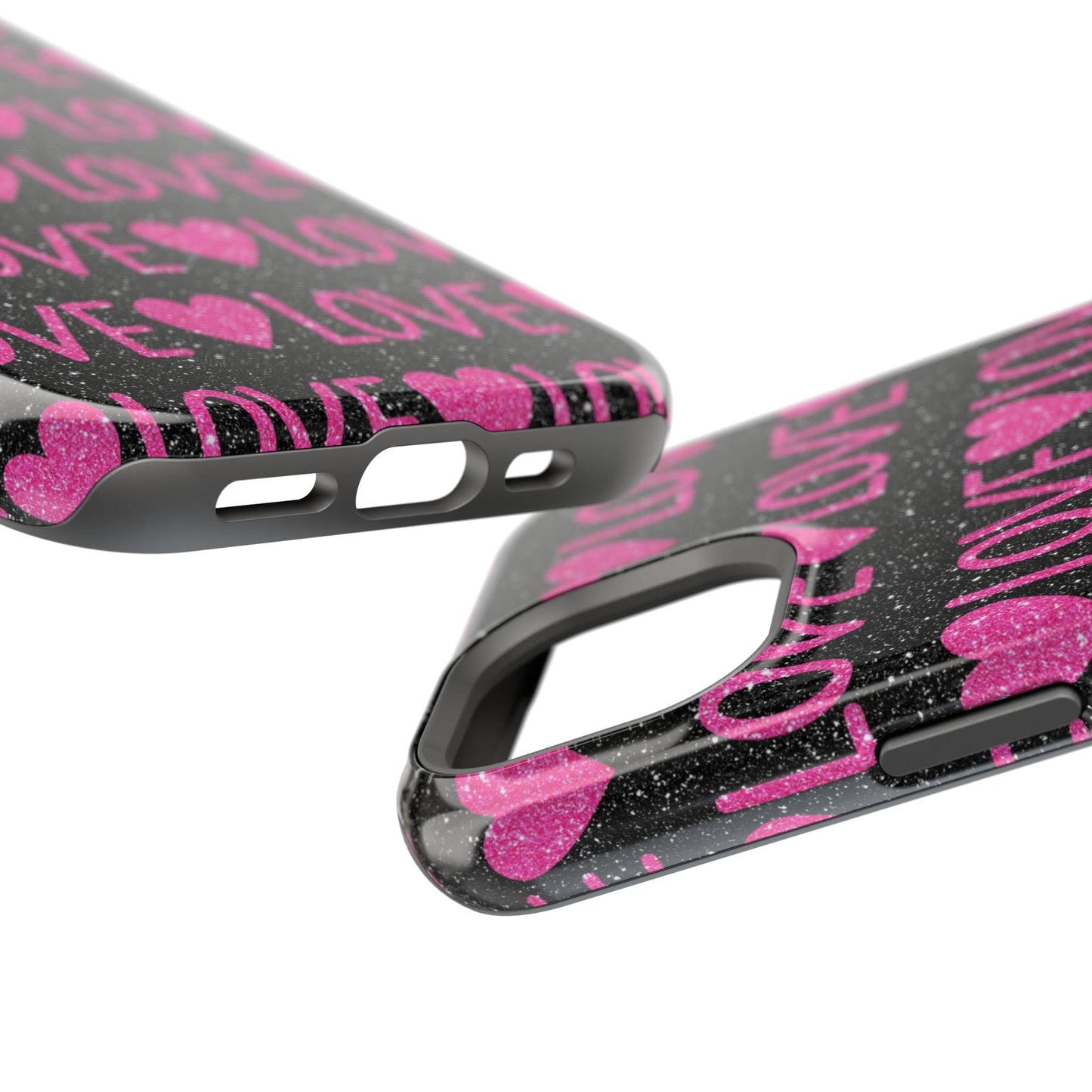 Pink Glitter Love MagSafe Case - BOGO Cases