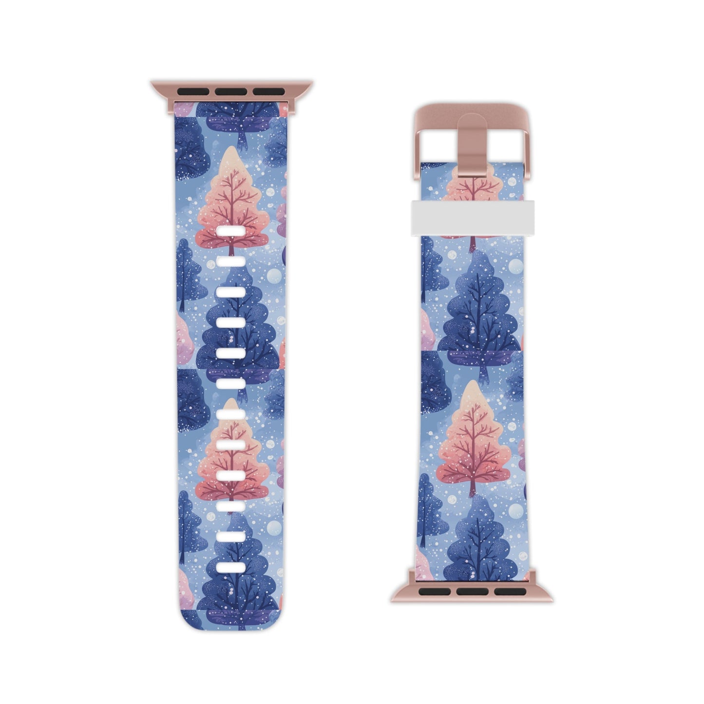 Pink & Purple Winter Wonderland Apple Watch Band - BOGO Cases