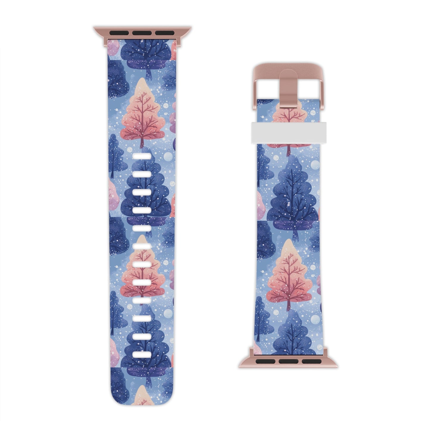 Pink & Purple Winter Wonderland Apple Watch Band - BOGO Cases