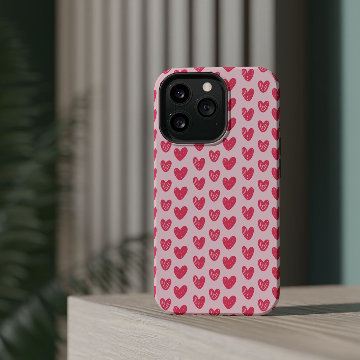 Pink Sketched Hearts – MagSafe Case - BOGO Cases