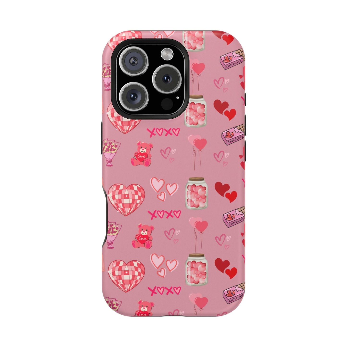 Pink Valentine Love Collage – MagSafe - Compatible iPhone Case - BOGO Cases