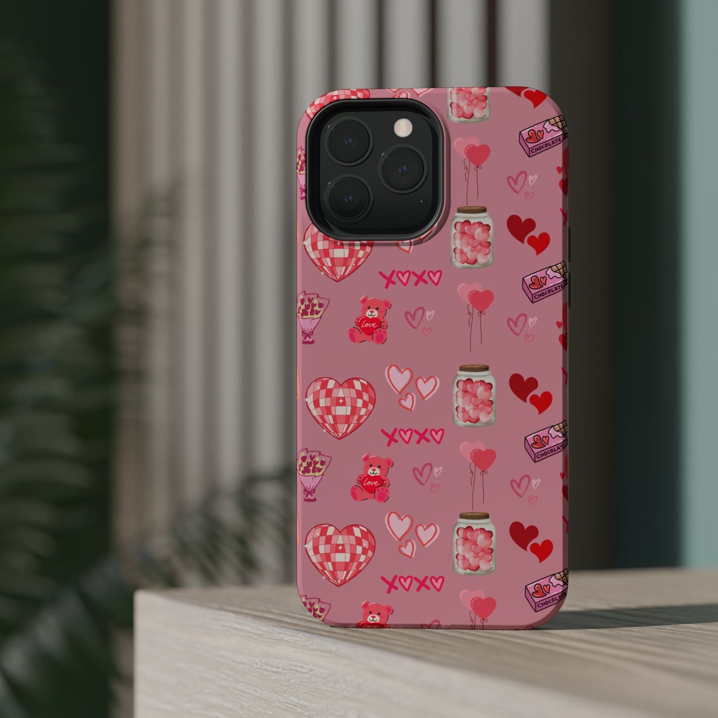 Pink Valentine Love Collage – MagSafe - Compatible iPhone Case - BOGO Cases