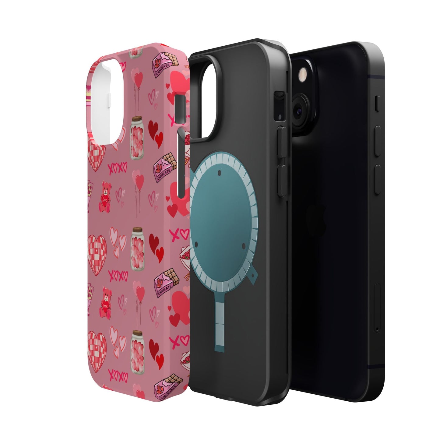 Pink Valentine Love Collage – MagSafe - Compatible iPhone Case - BOGO Cases