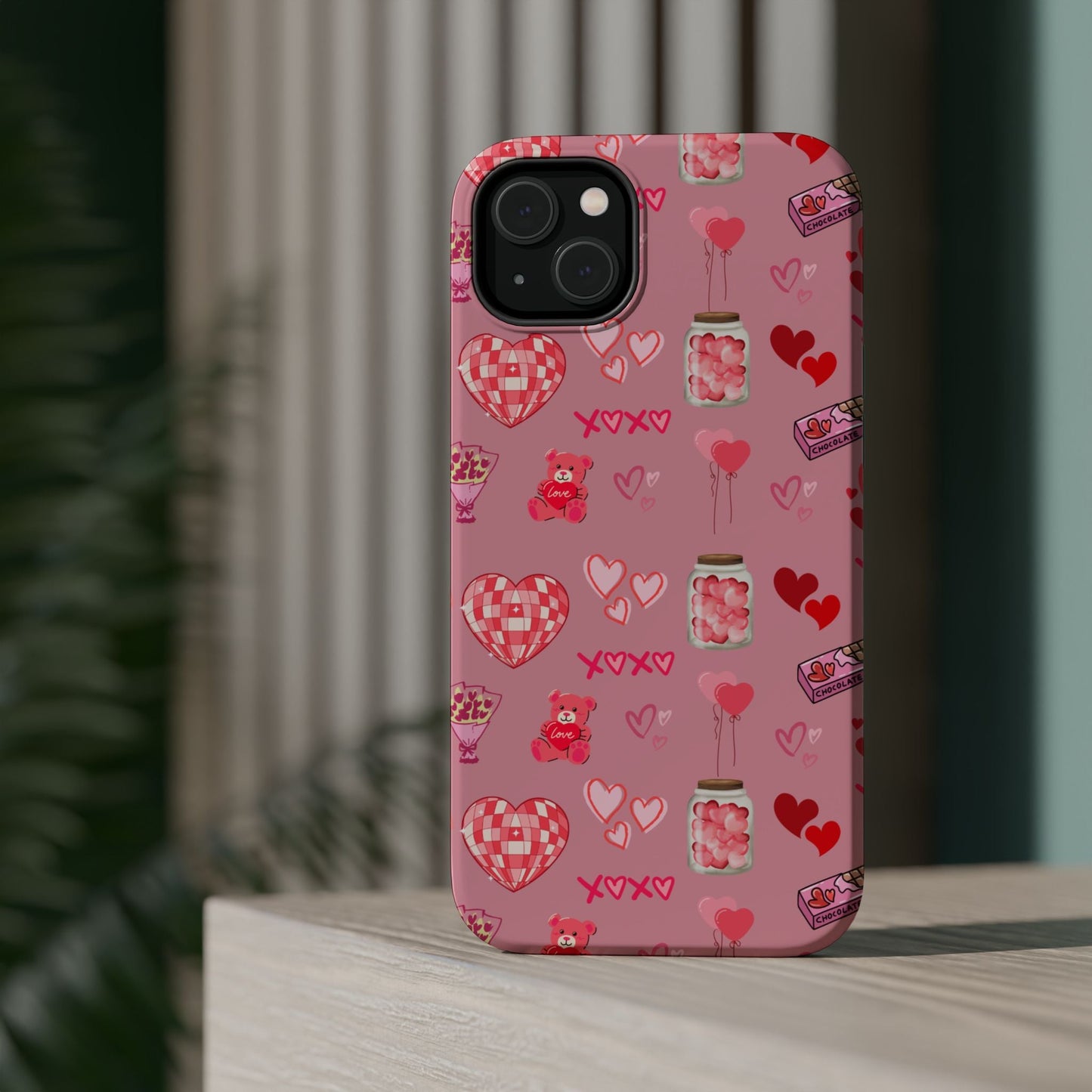 Pink Valentine Love Collage – MagSafe - Compatible iPhone Case - BOGO Cases