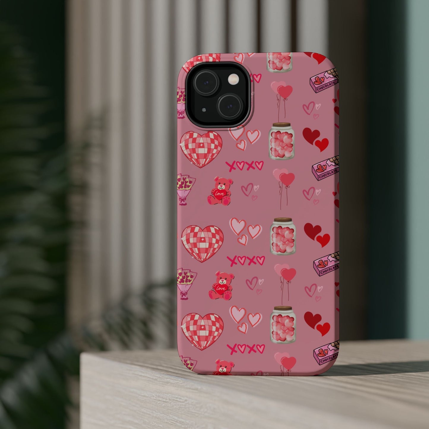 Pink Valentine Love Collage – MagSafe - Compatible iPhone Case - BOGO Cases