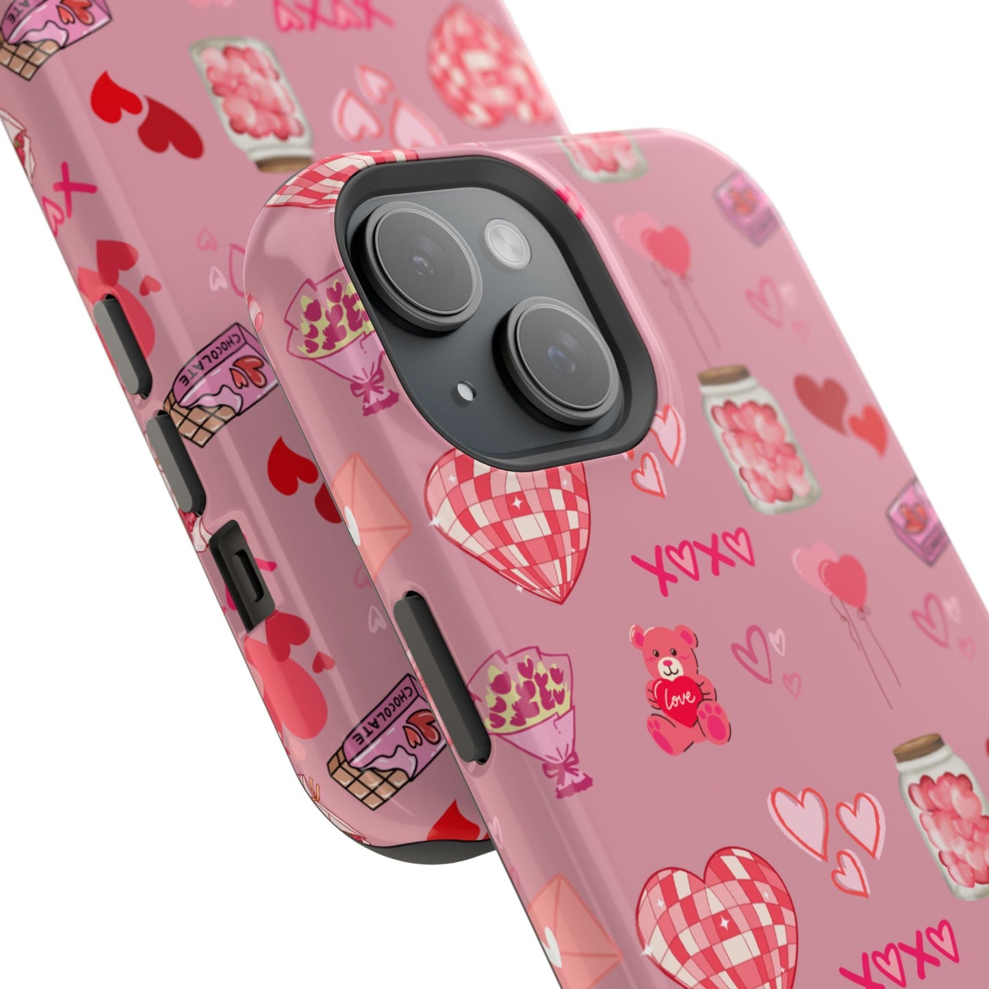 Pink Valentine Love Collage – MagSafe - Compatible iPhone Case - BOGO Cases