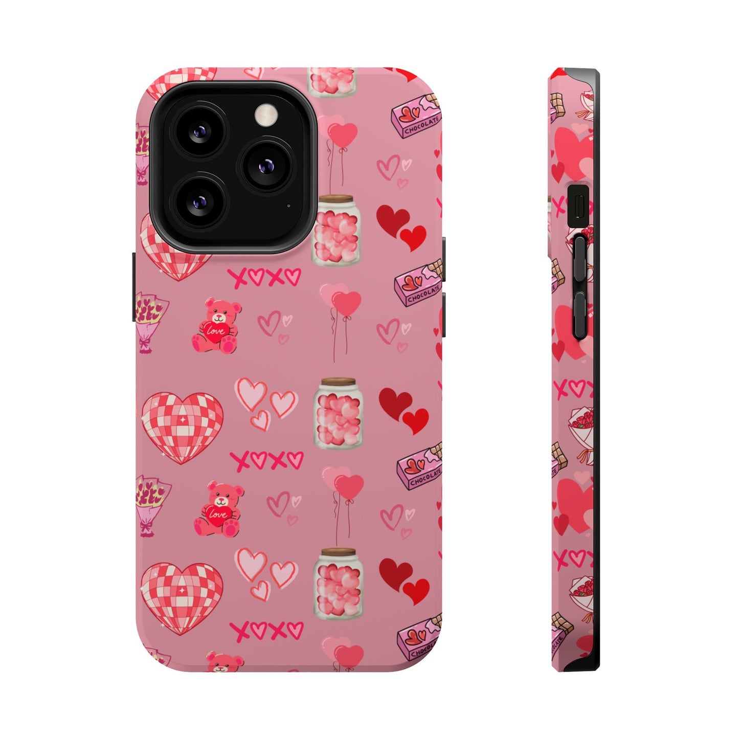 Pink Valentine Love Collage – MagSafe - Compatible iPhone Case - BOGO Cases