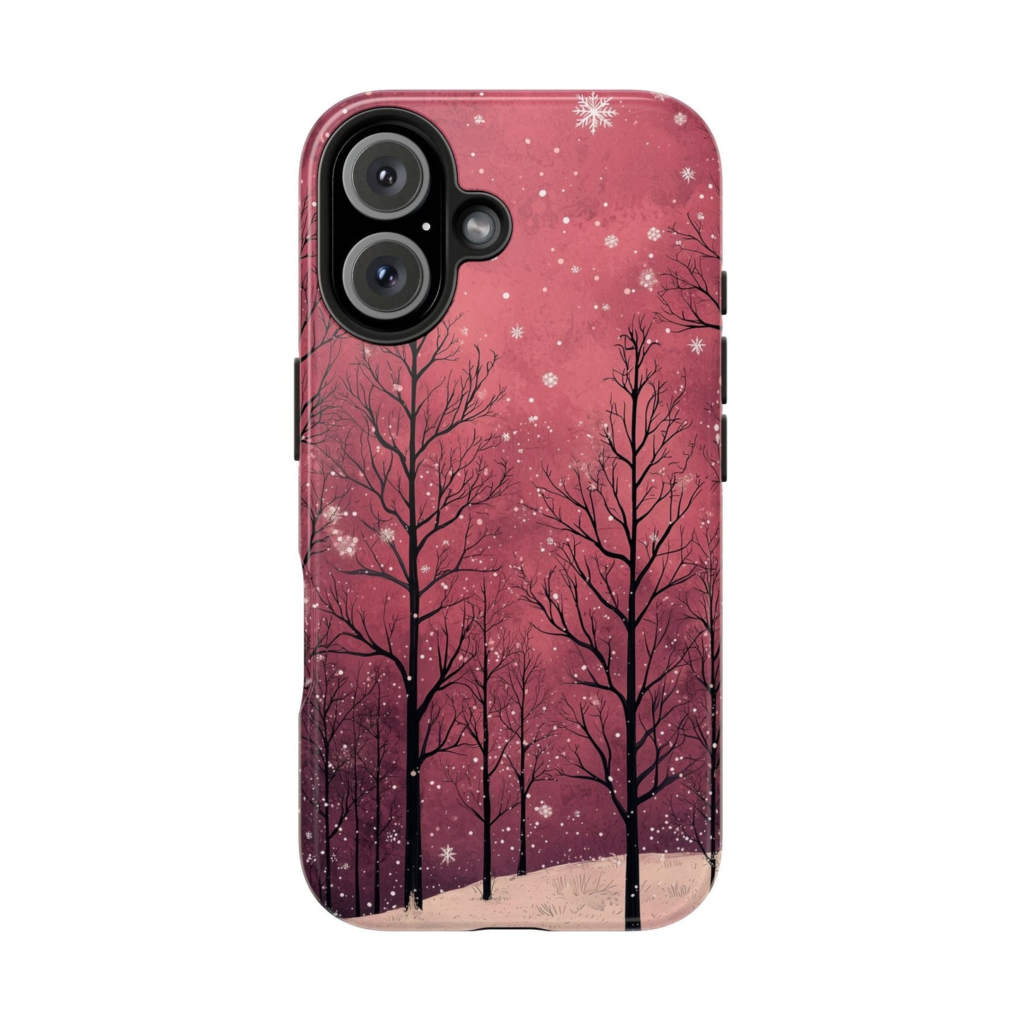 Pink Winter Twilight Forest - iPhone Series Case - BOGO Cases