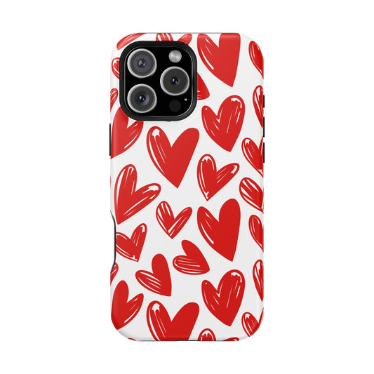 Playful Heart Sketch Design – MagSafe iPhone Case - BOGO Cases