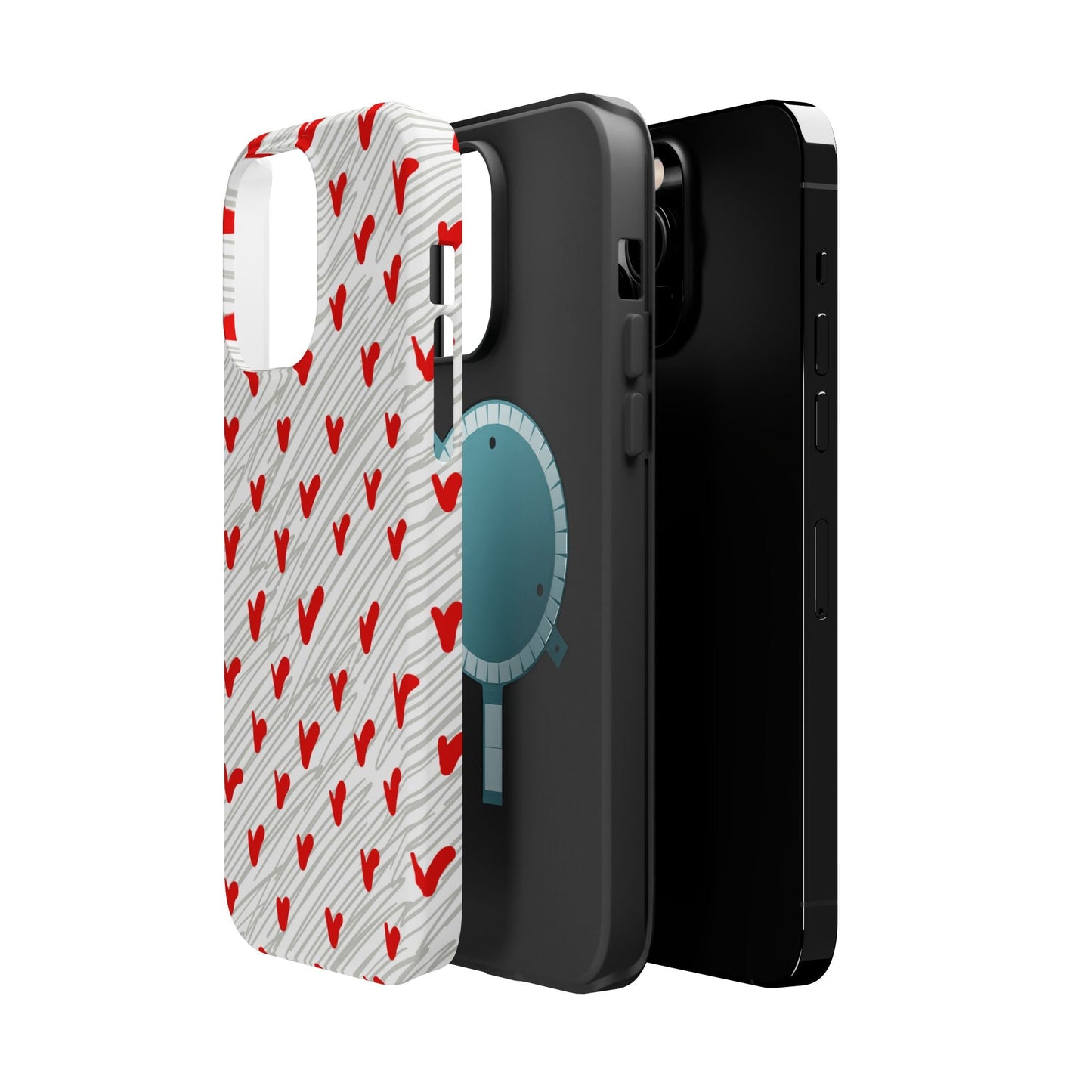 Playful Hearts & Spirals – MagSafe Case - BOGO Cases