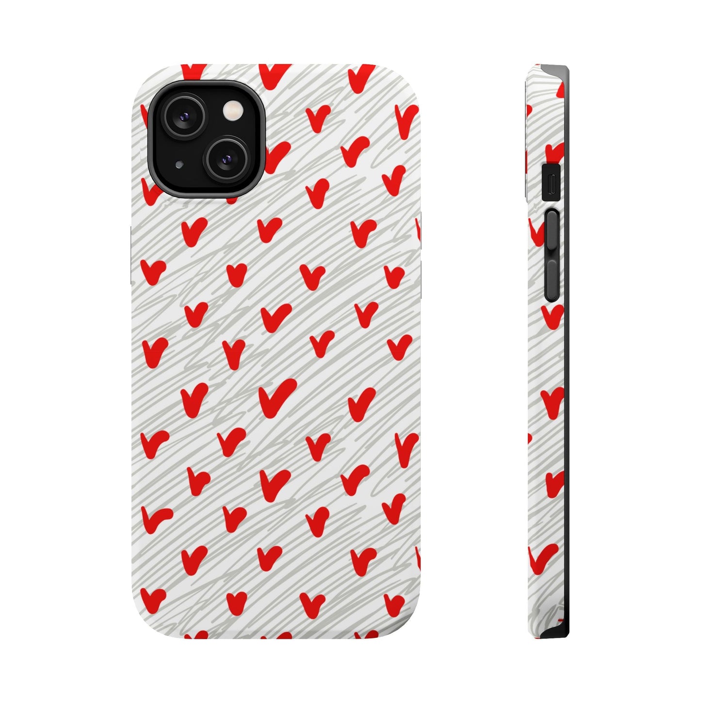 Playful Hearts & Spirals – MagSafe Case - BOGO Cases