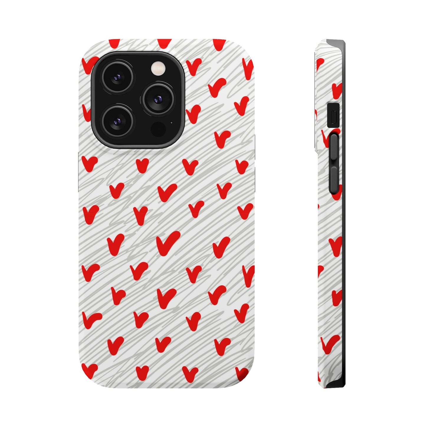 Playful Hearts & Spirals – MagSafe Case - BOGO Cases