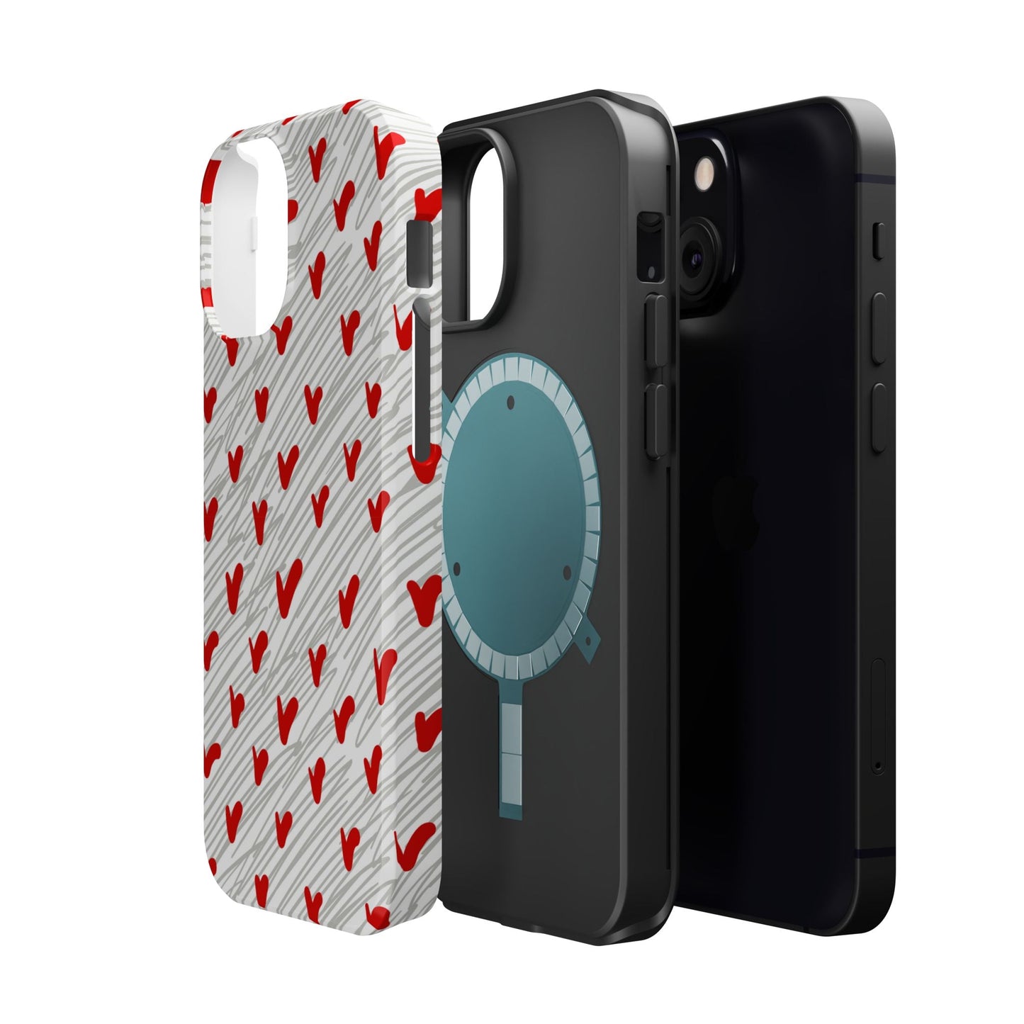 Playful Hearts & Spirals – MagSafe Case - BOGO Cases