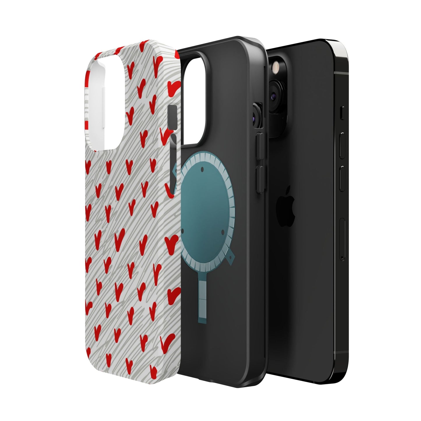 Playful Hearts & Spirals – MagSafe Case - BOGO Cases