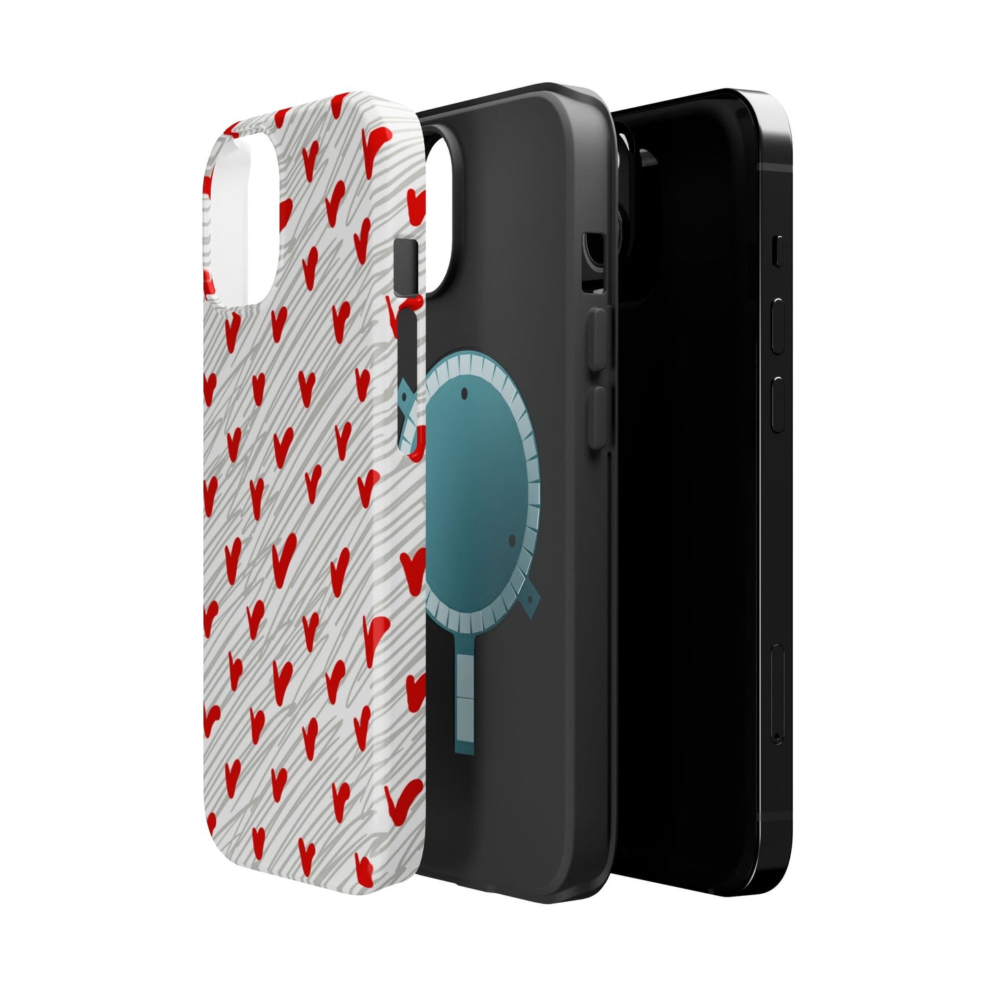 Playful Hearts & Spirals – MagSafe Case - BOGO Cases