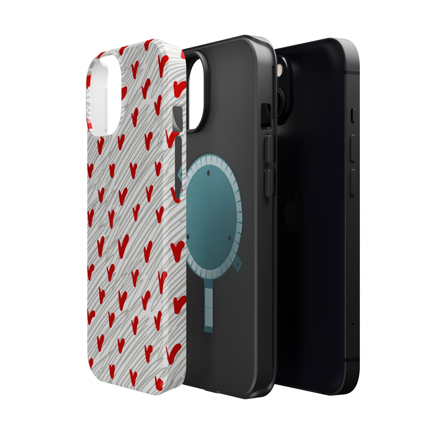 Playful Hearts & Spirals – MagSafe Case - BOGO Cases