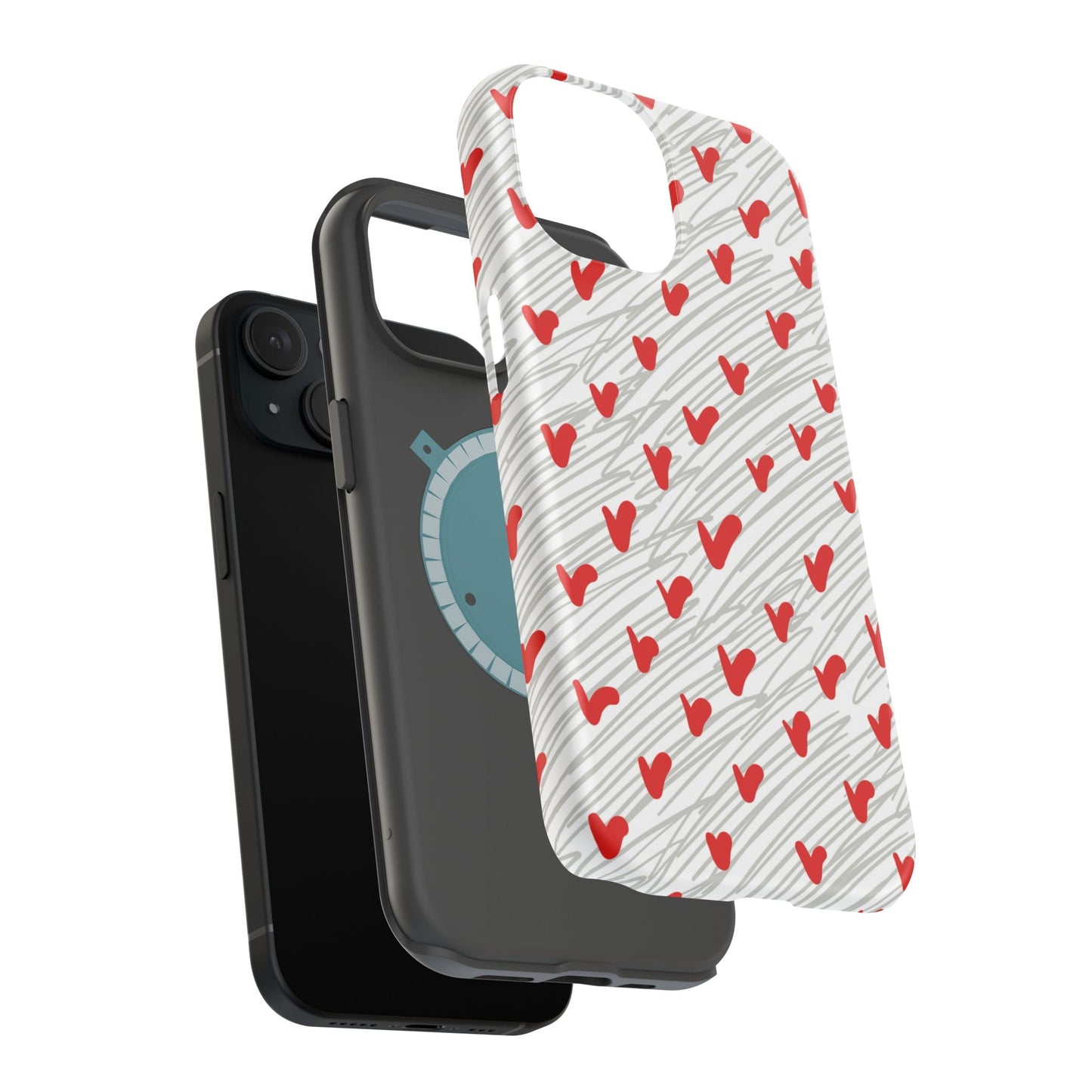 Playful Hearts & Spirals – MagSafe Case - BOGO Cases
