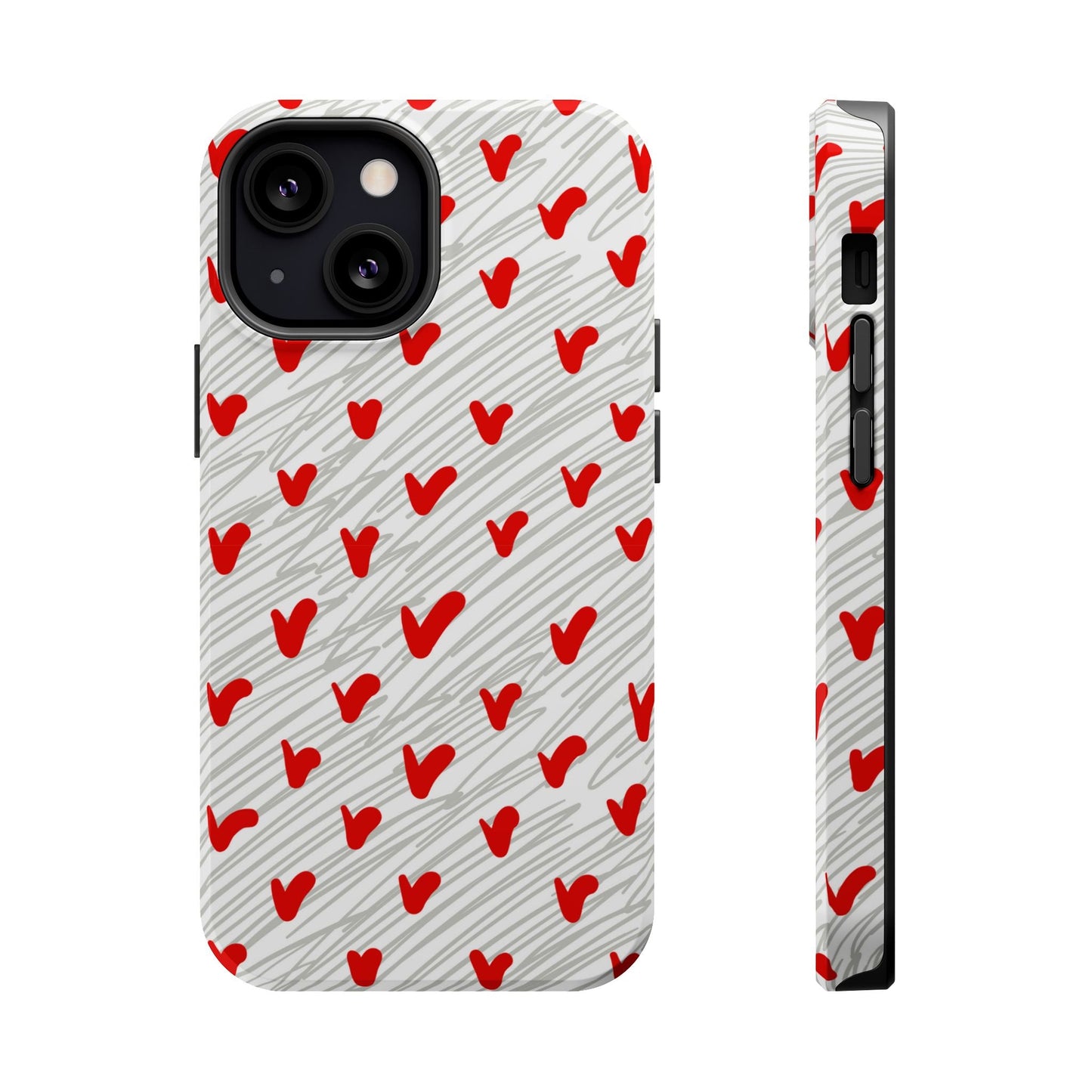 Playful Hearts & Spirals – MagSafe Case - BOGO Cases
