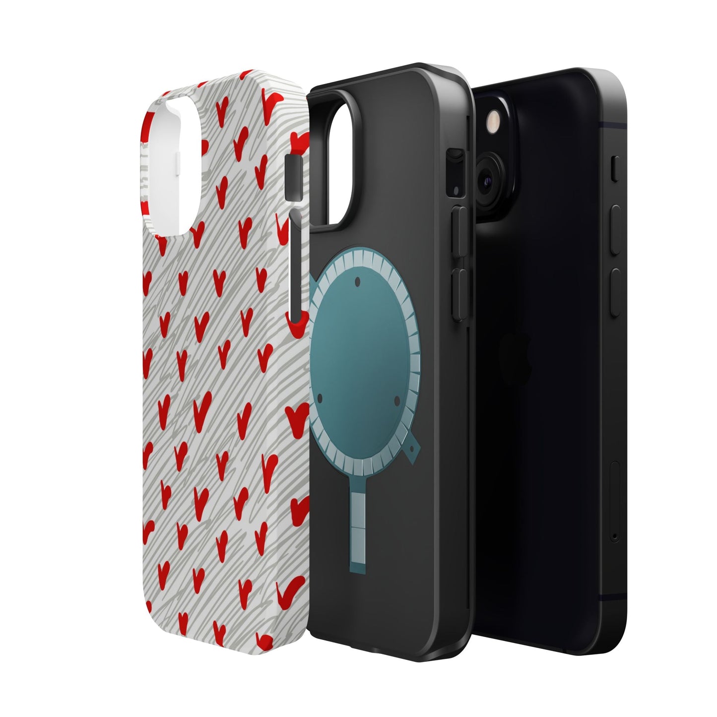 Playful Hearts & Spirals – MagSafe Case - BOGO Cases