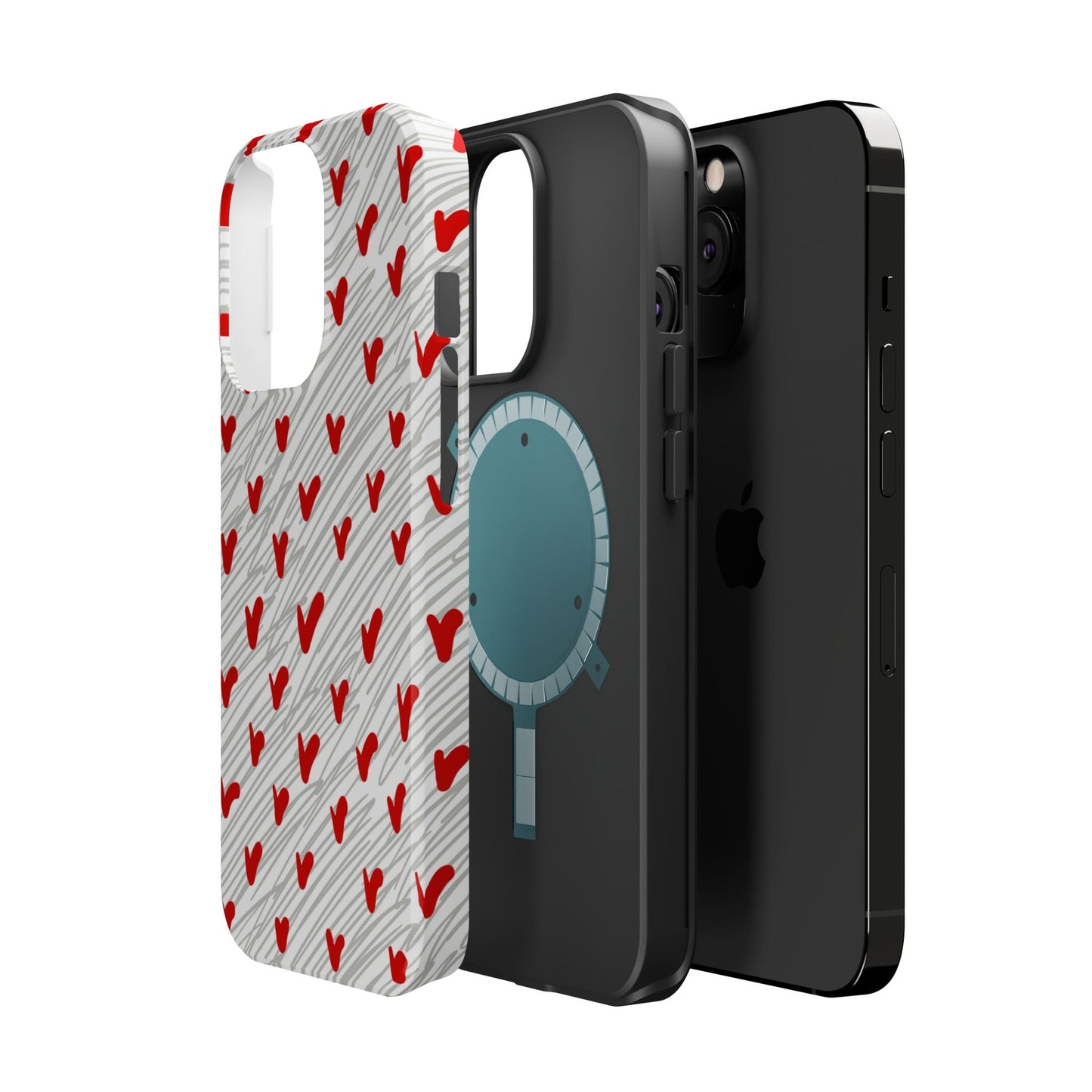 Playful Hearts & Spirals – MagSafe Case - BOGO Cases