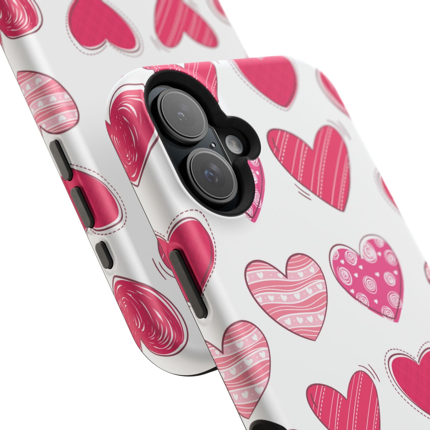Playful Pink Hearts – MagSafe iPhone Case - BOGO Cases