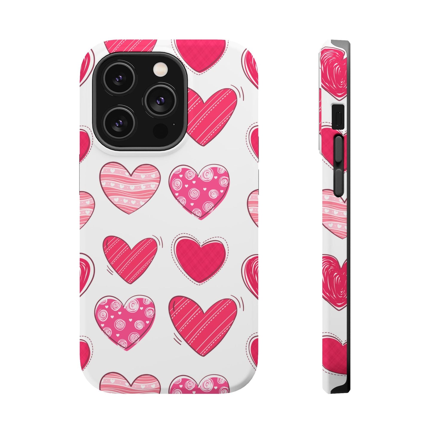 Playful Pink Hearts – MagSafe iPhone Case - BOGO Cases