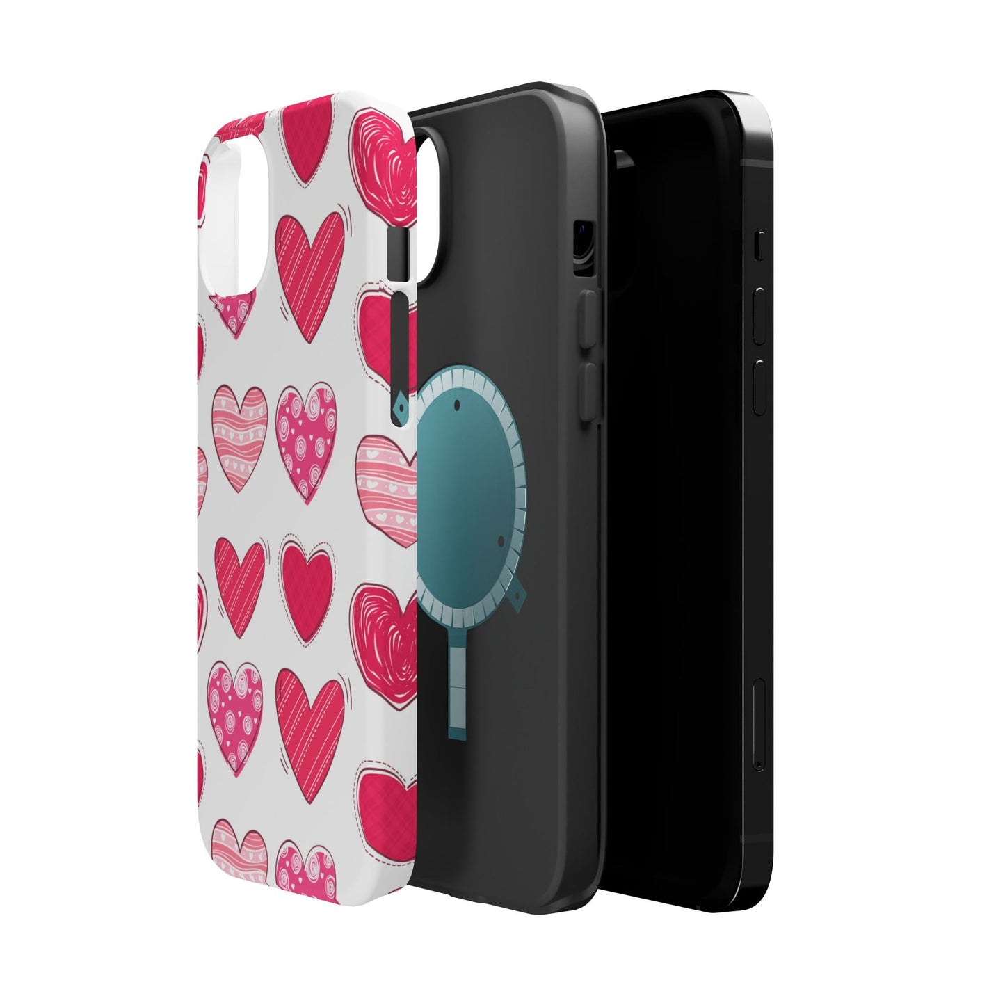 Playful Pink Hearts – MagSafe iPhone Case - BOGO Cases