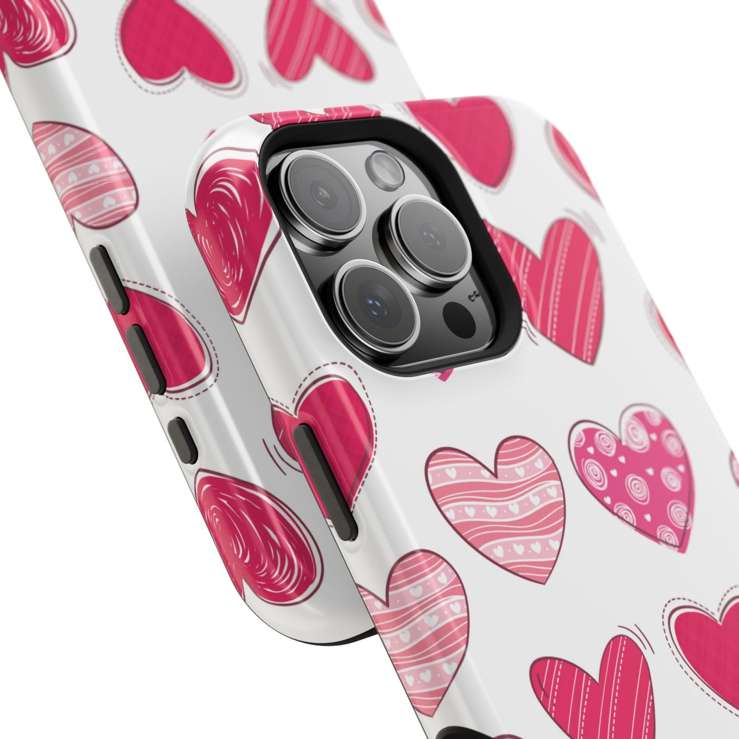 Playful Pink Hearts – MagSafe iPhone Case - BOGO Cases