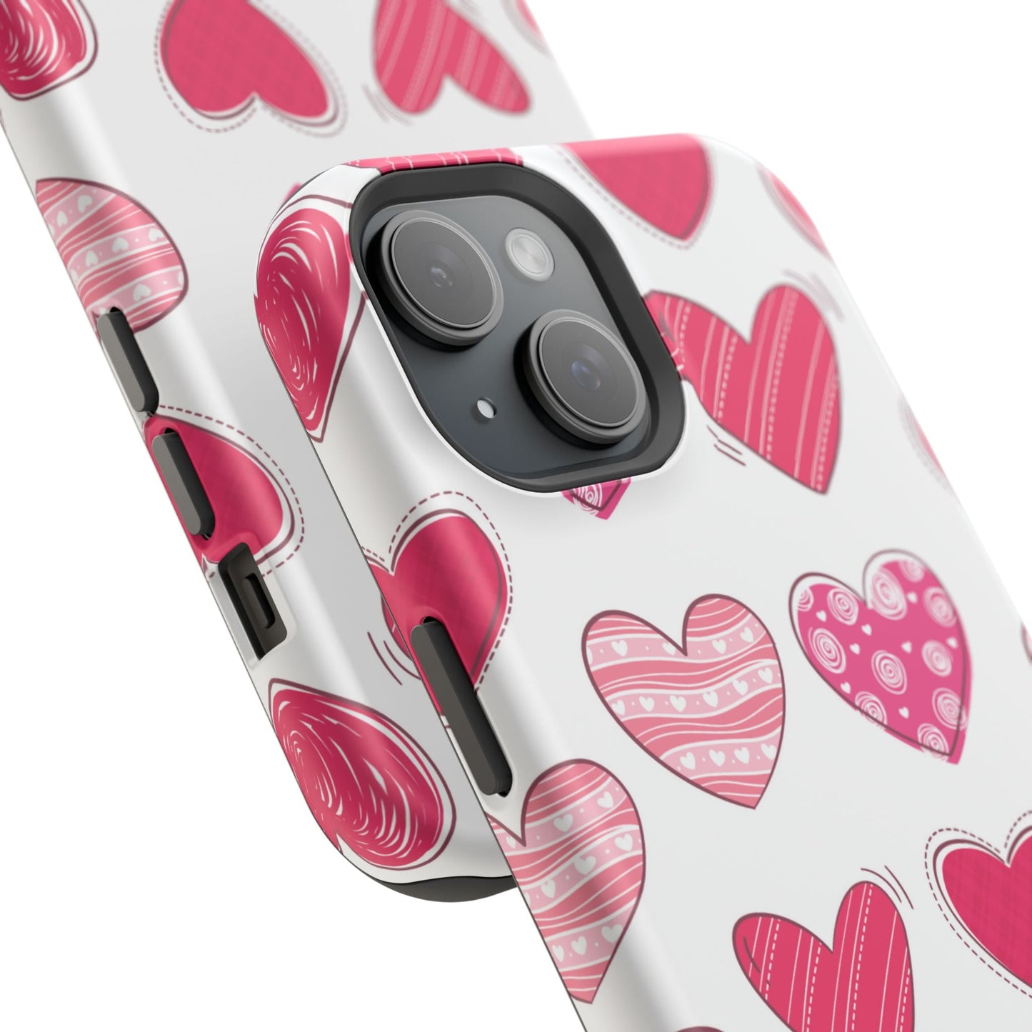 Playful Pink Hearts – MagSafe iPhone Case - BOGO Cases