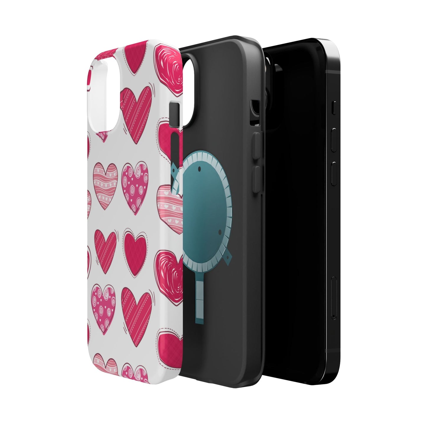 Playful Pink Hearts – MagSafe iPhone Case - BOGO Cases