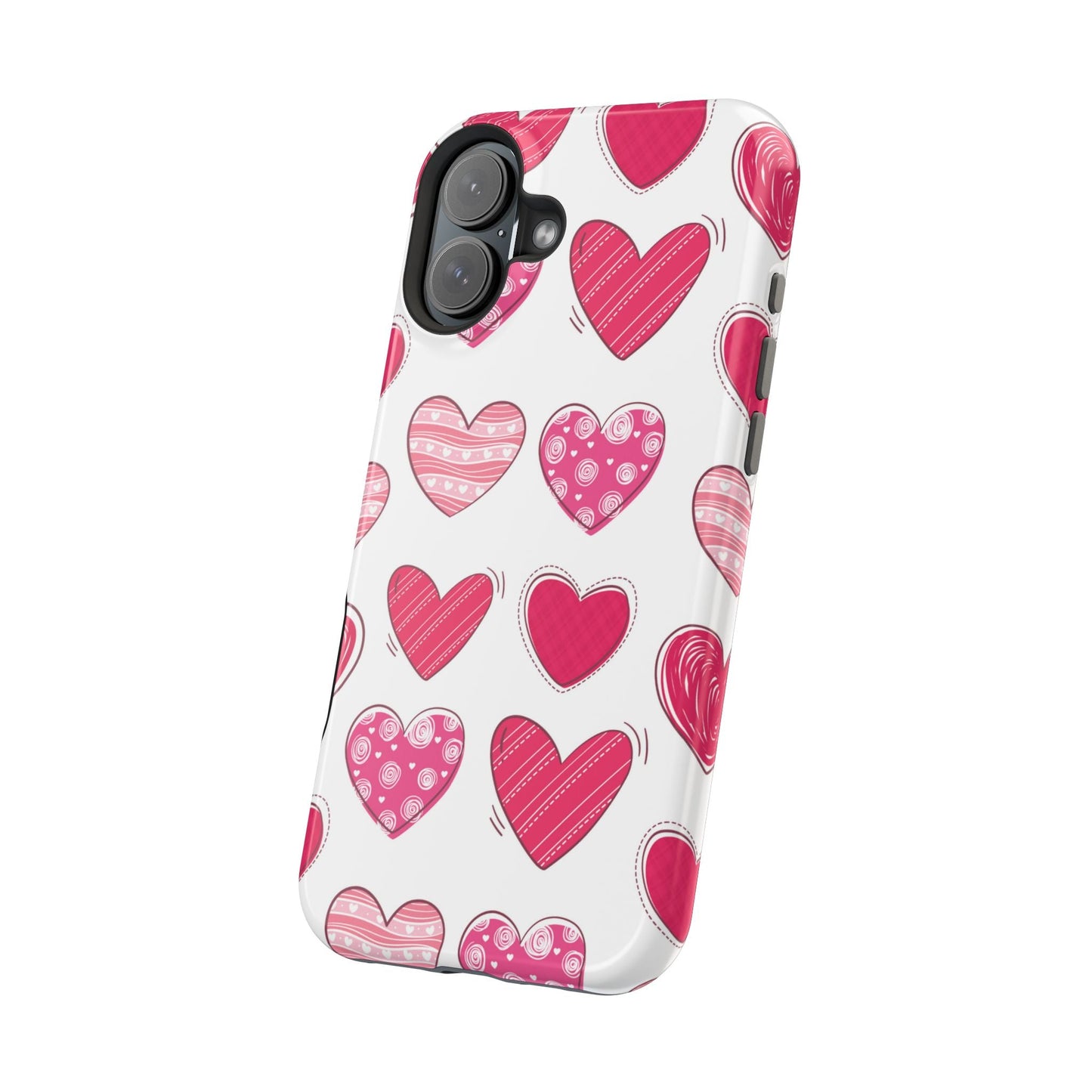 Playful Pink Hearts – MagSafe iPhone Case - BOGO Cases