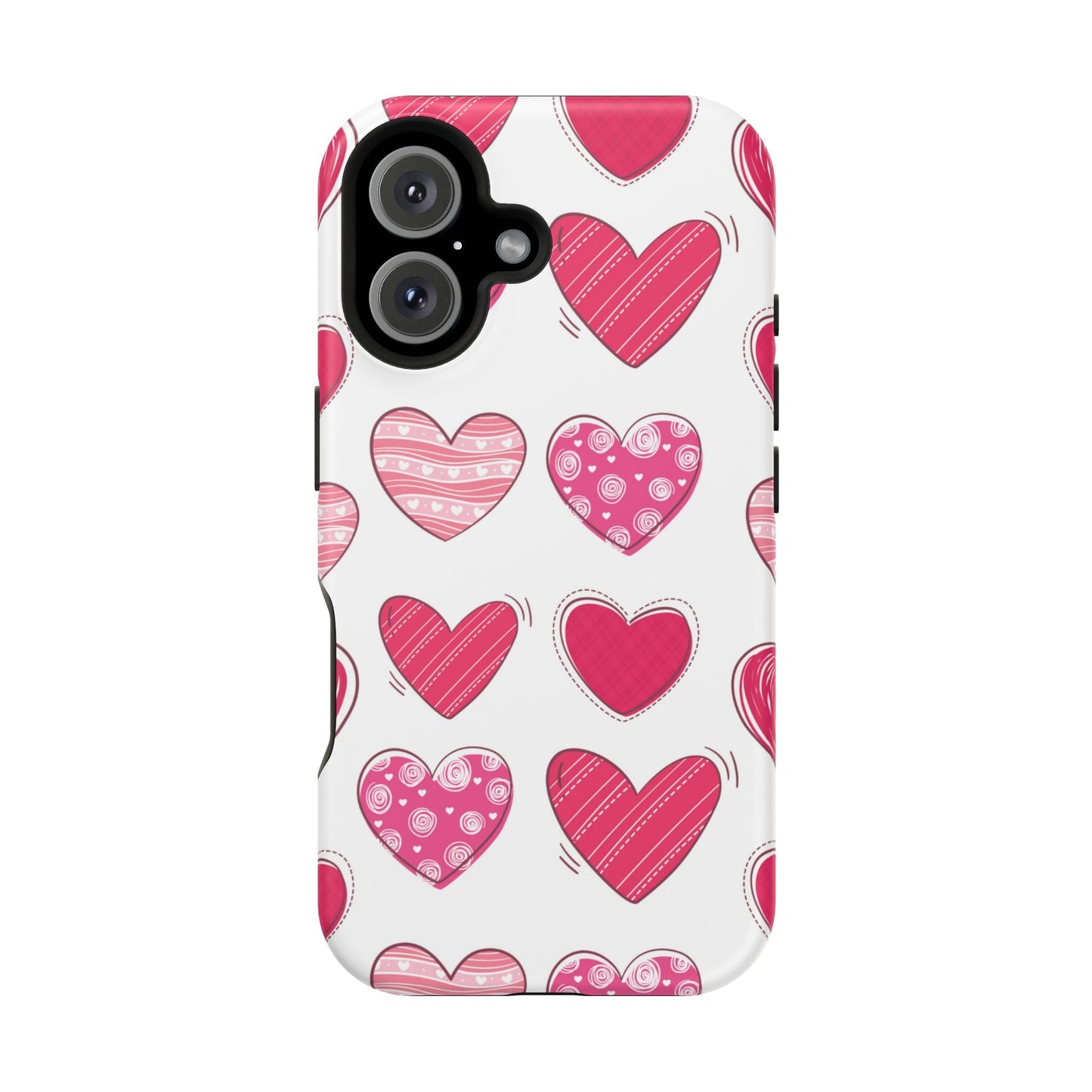 Playful Pink Hearts – MagSafe iPhone Case - BOGO Cases