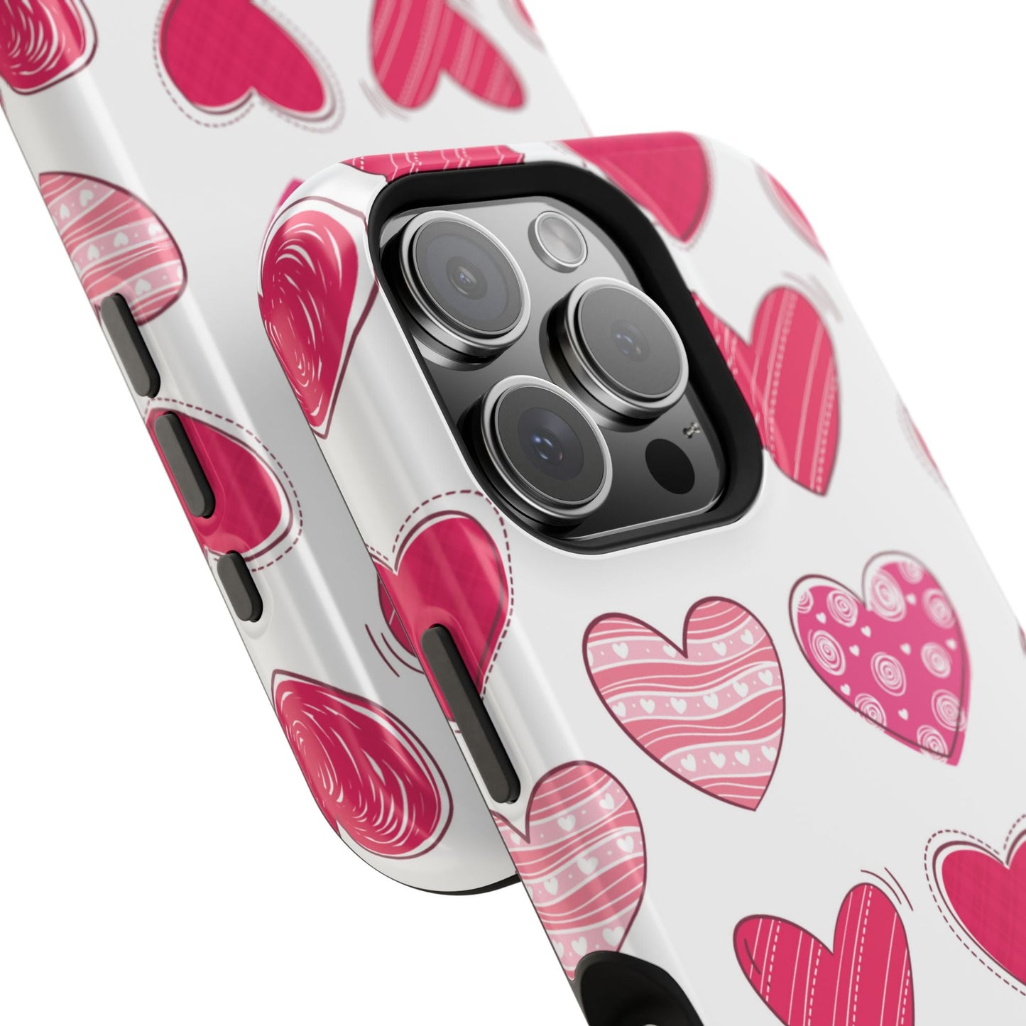 Playful Pink Hearts – MagSafe iPhone Case - BOGO Cases