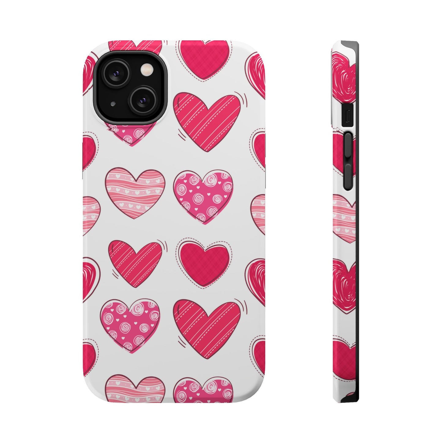 Playful Pink Hearts – MagSafe iPhone Case - BOGO Cases