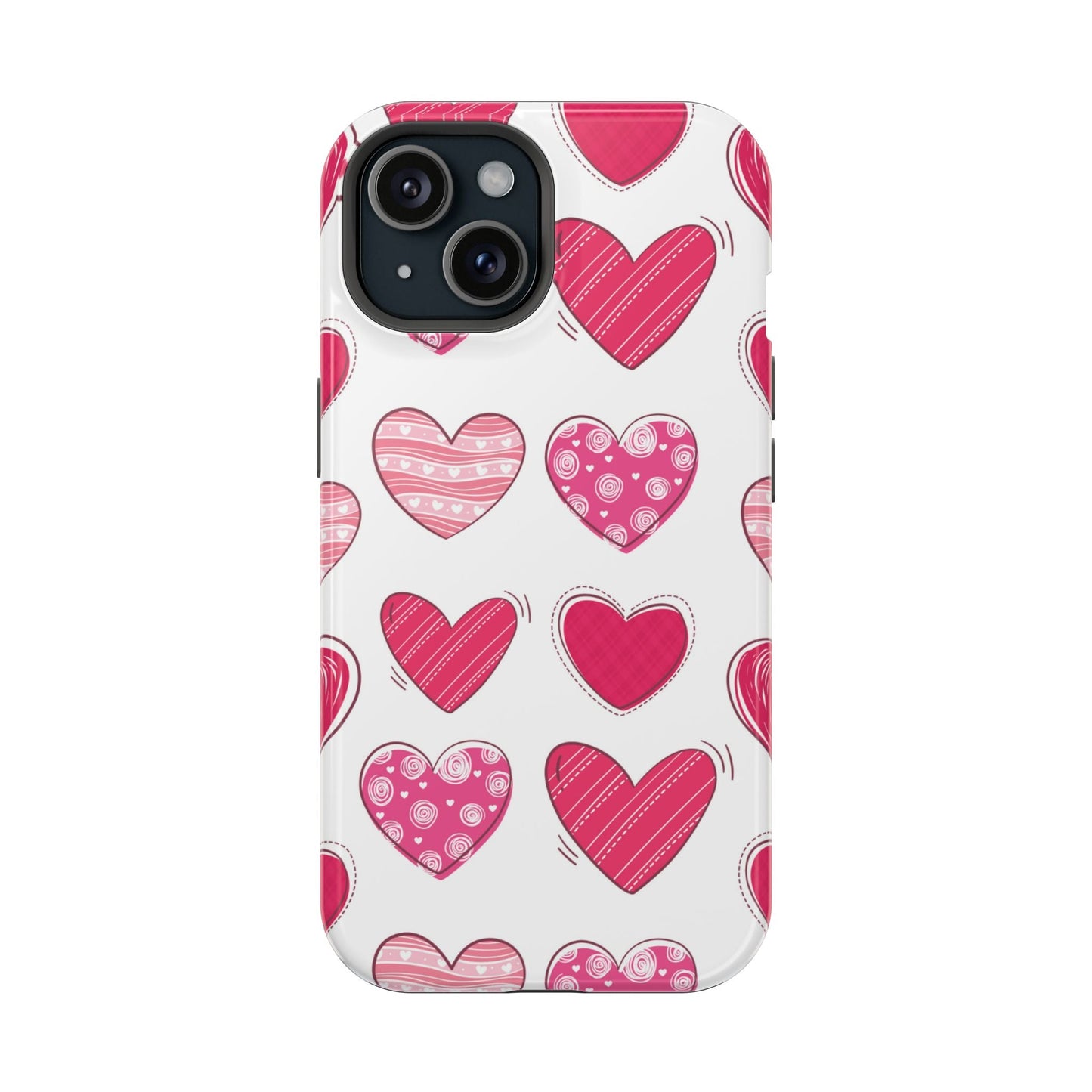 Playful Pink Hearts – MagSafe iPhone Case - BOGO Cases