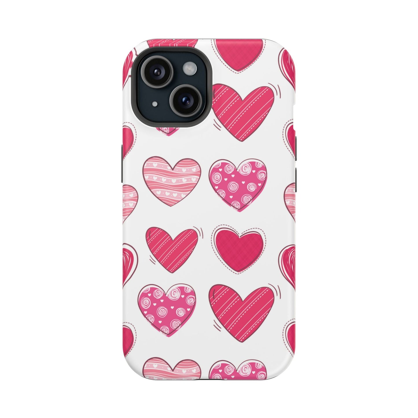 Playful Pink Hearts – MagSafe iPhone Case - BOGO Cases