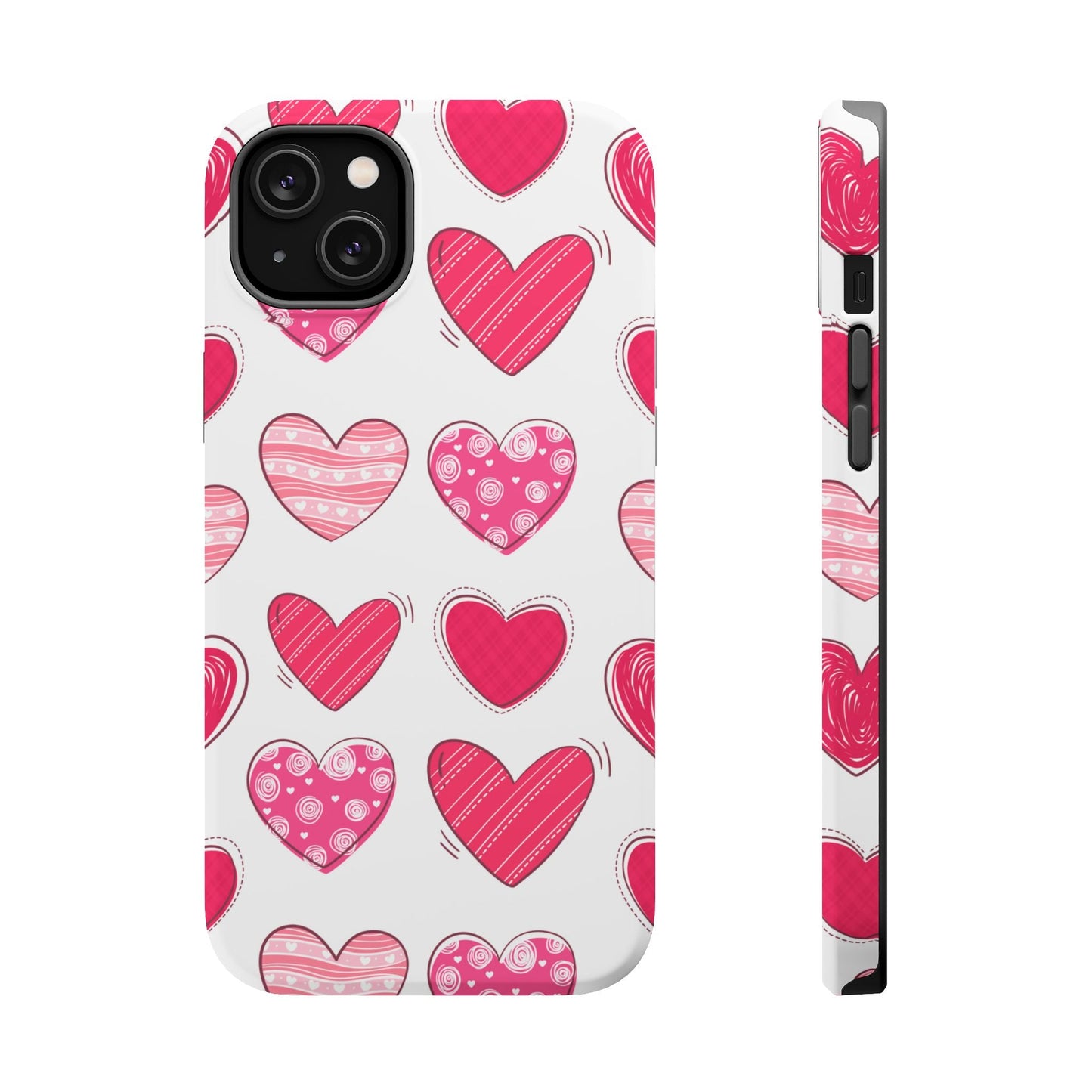 Playful Pink Hearts – MagSafe iPhone Case - BOGO Cases