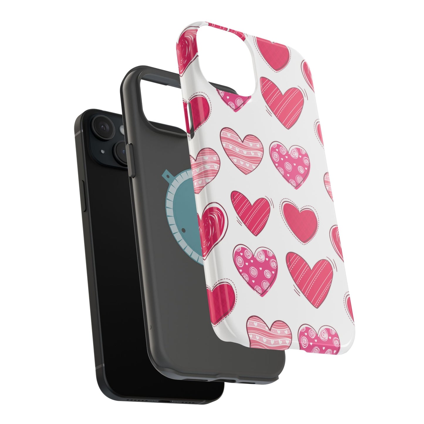 Playful Pink Hearts – MagSafe iPhone Case - BOGO Cases