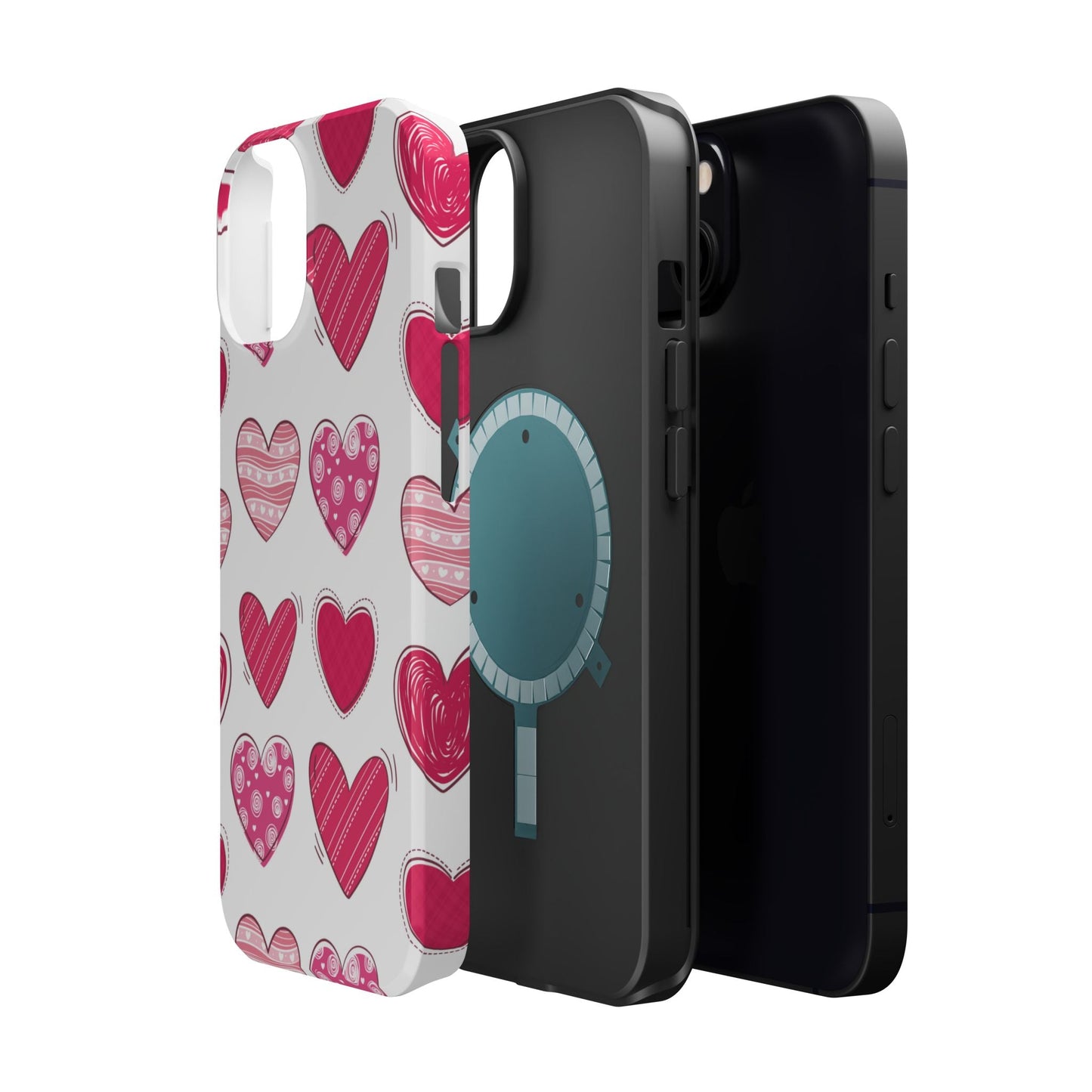 Playful Pink Hearts – MagSafe iPhone Case - BOGO Cases
