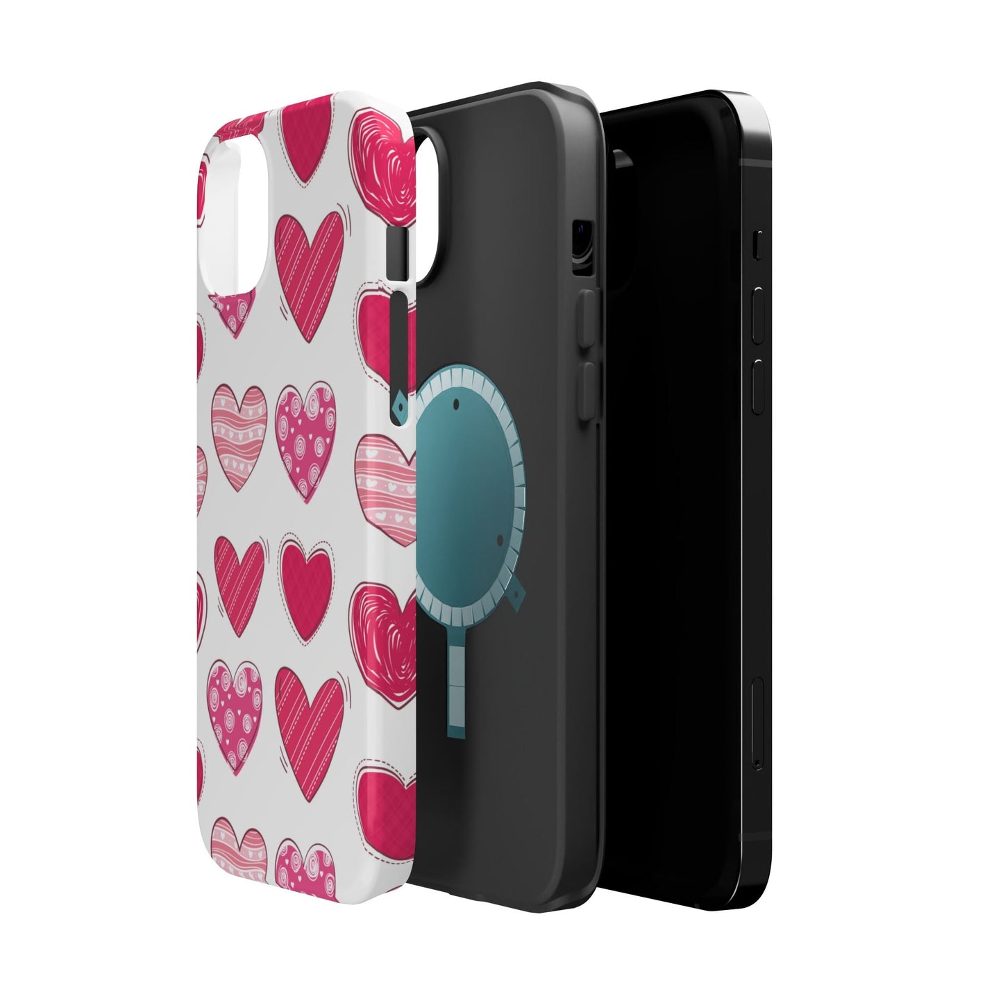 Playful Pink Hearts – MagSafe iPhone Case - BOGO Cases