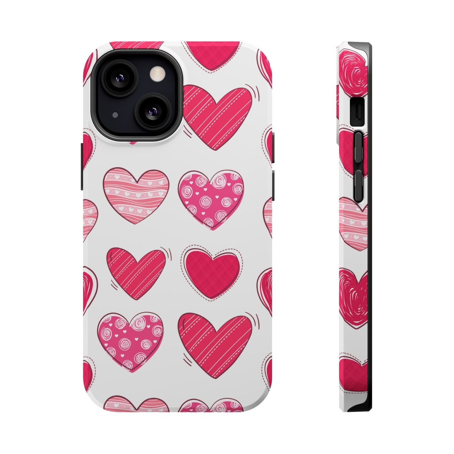 Playful Pink Hearts – MagSafe iPhone Case - BOGO Cases
