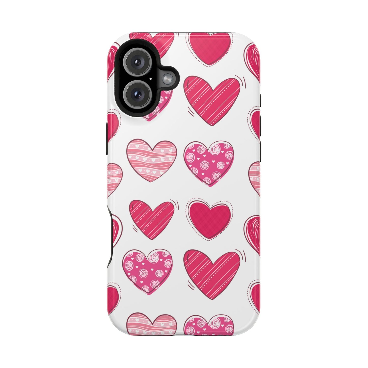 Playful Pink Hearts – MagSafe iPhone Case - BOGO Cases