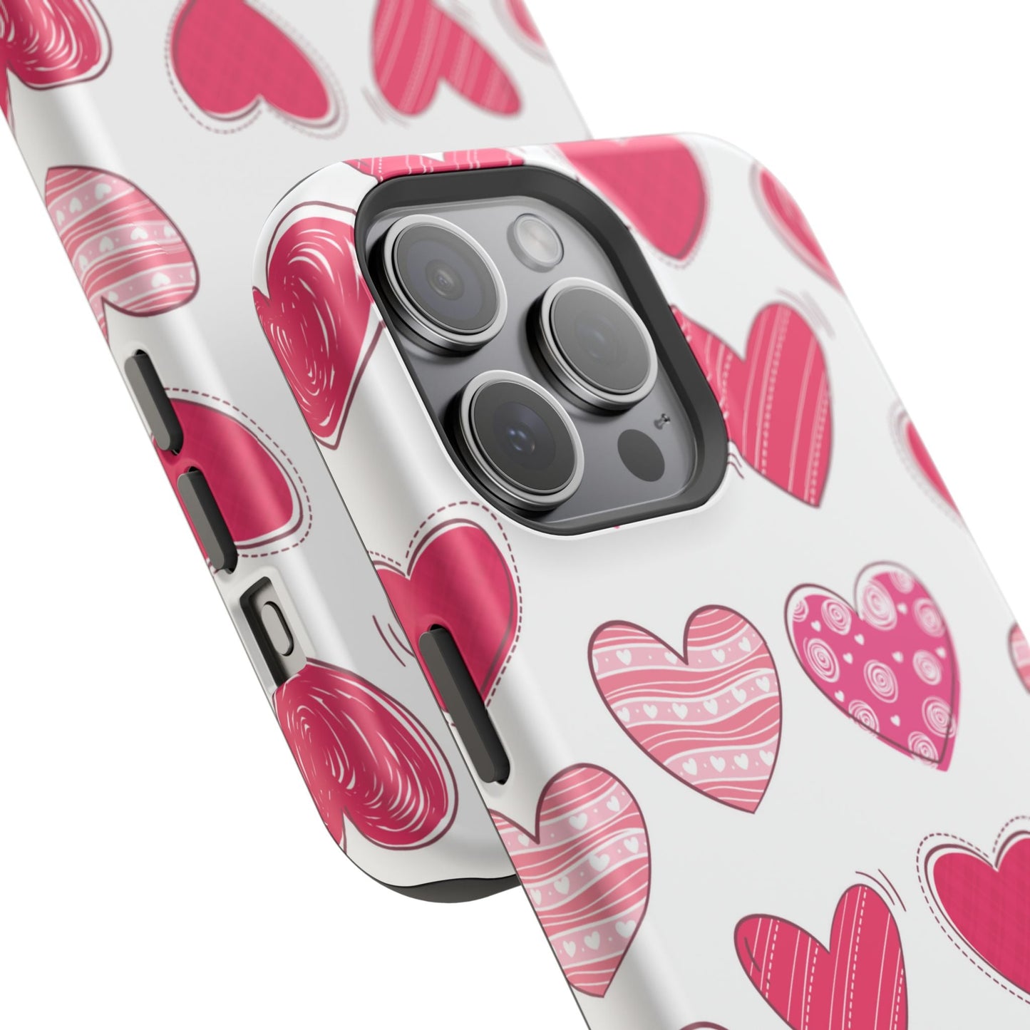 Playful Pink Hearts – MagSafe iPhone Case - BOGO Cases